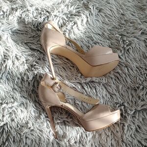 Nine West Blush Peep-Toe Heels